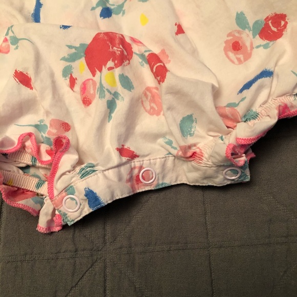 Petit Bateau Baby Girls Pink Floral Shortie - 12m - Picture 3 of 4